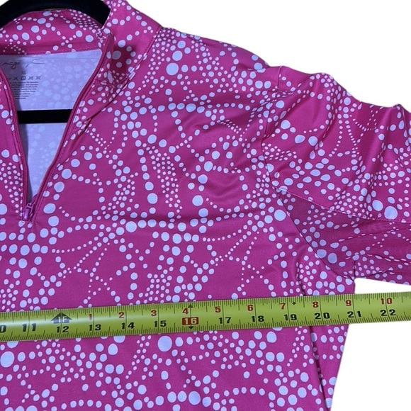 Gottex Women's Pink performance top,3/4 zip,mesh,gorpcore, Athleisure,athletic - Picture 5 of 13